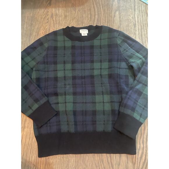 Crewcuts by J. Crew Toddler Boys Green Plaid 100% Cotton LS Sweater sz 6-7‎ - Picture 1 of 4